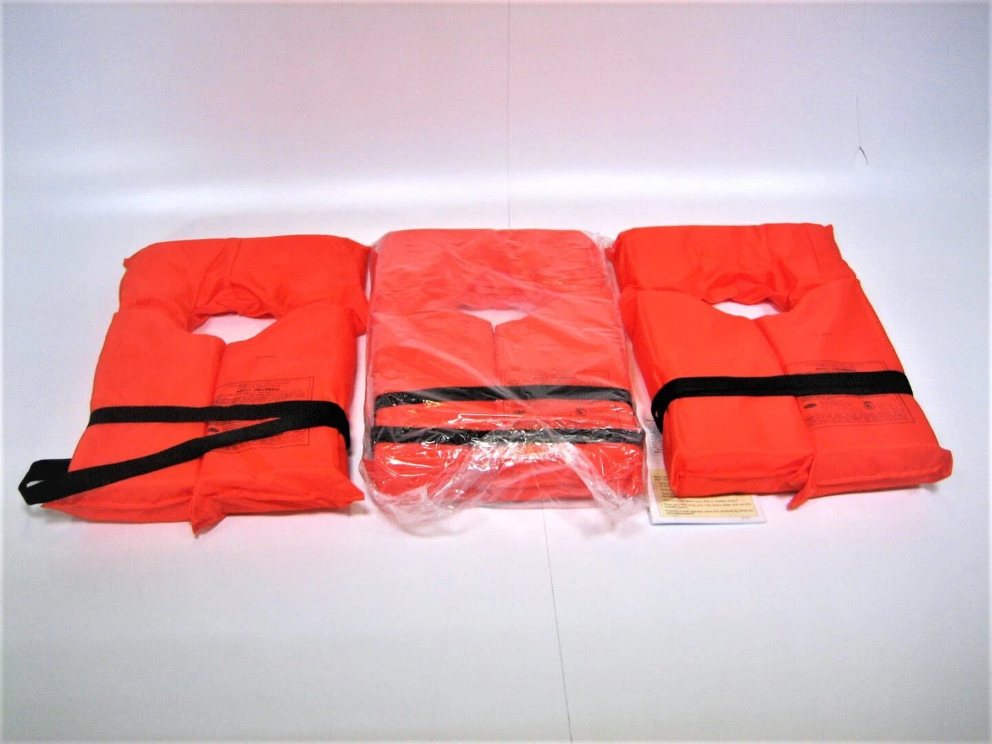 Set of 3 Adult Type II PFD Universal Life Vests for Seachoice 50-85520