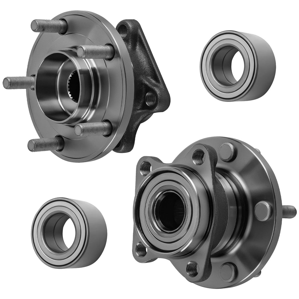 4X Wheel Bearing and Hub Assembly for Mazda CX-9 (2007–2015) AWD HA590056