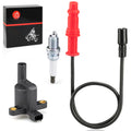 Ignition Coil Set with Wire Cap & Spark Plug for Polaris Ranger 500 (2008–2012)