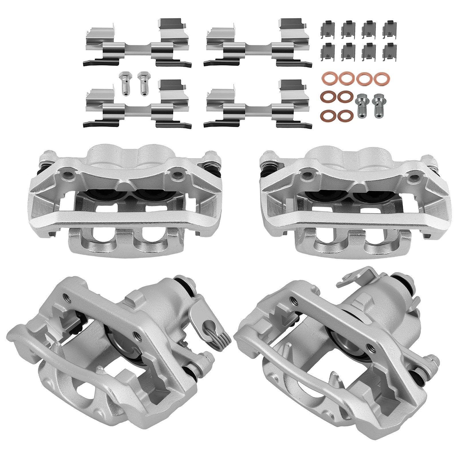 Set of 2 Front Rear Disc Brake Calipers w/Bracket for Ford Taurus (2013-2019)