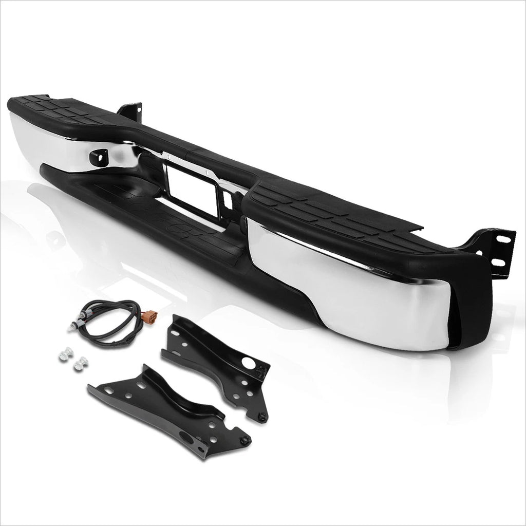 Chrome Rear Step Bumper for Silverado/Sierra (1999–2007)