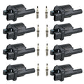 Set of 8 Ignition Coils & NGK Spark Plugs for CTS Suburban Yukon XL (V8)