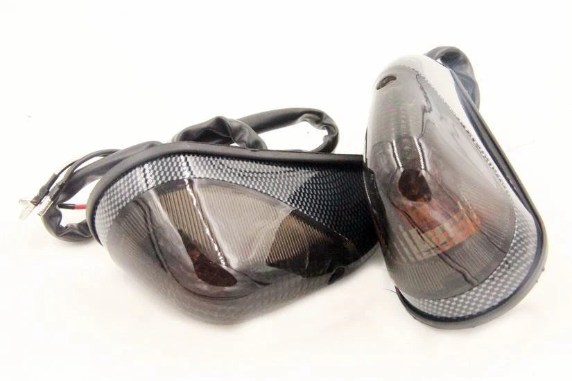 Smoke Euro LED Flush Mount Turn Signal for Kawasaki Ninja EX 250, Yamaha YZF-R6S
