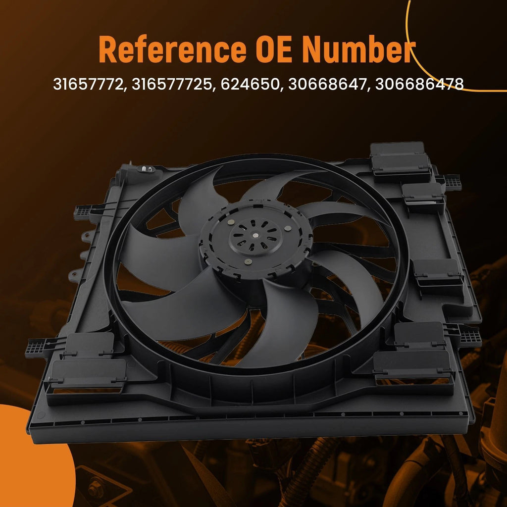 Radiator Cooling Fan for Volvo XC90 (2016–2021) 31657772 680W 4 Pin