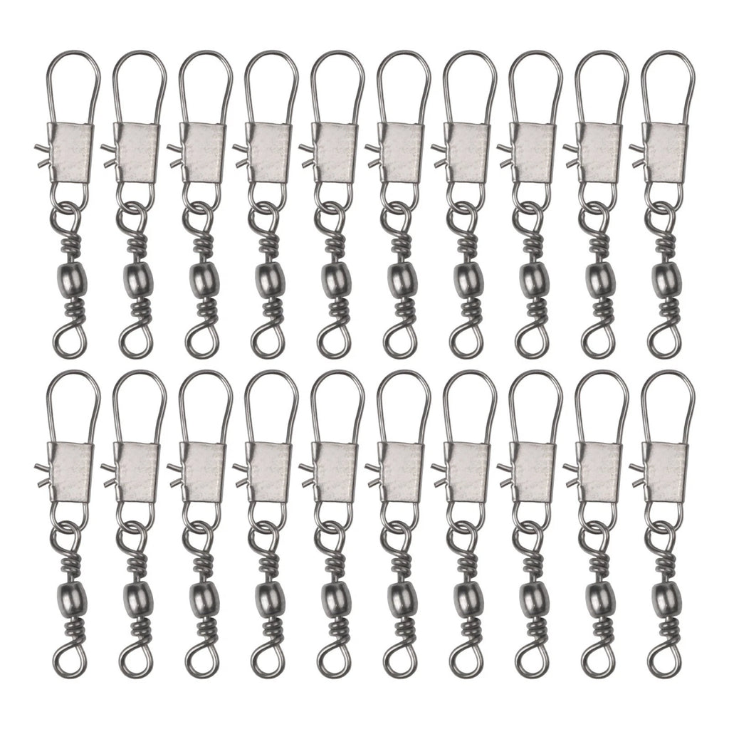 Stainless Steel Swivels and Snap Links for Fishing Line Management