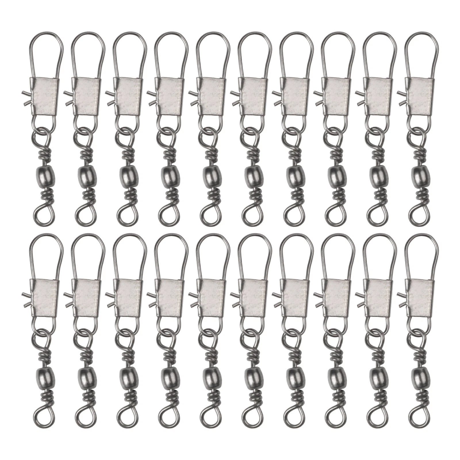 Stainless Steel Swivels and Snap Links for Fishing Line Management