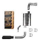 2.5" Single Exhaust Kit for Jeep Wrangler (2018–2025) - Borla Pro Rolled Black Tip