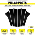 6PC Door Pillar Posts Mirror Plate Moulding Cover Trim for Porsche Macan (2014–2022)