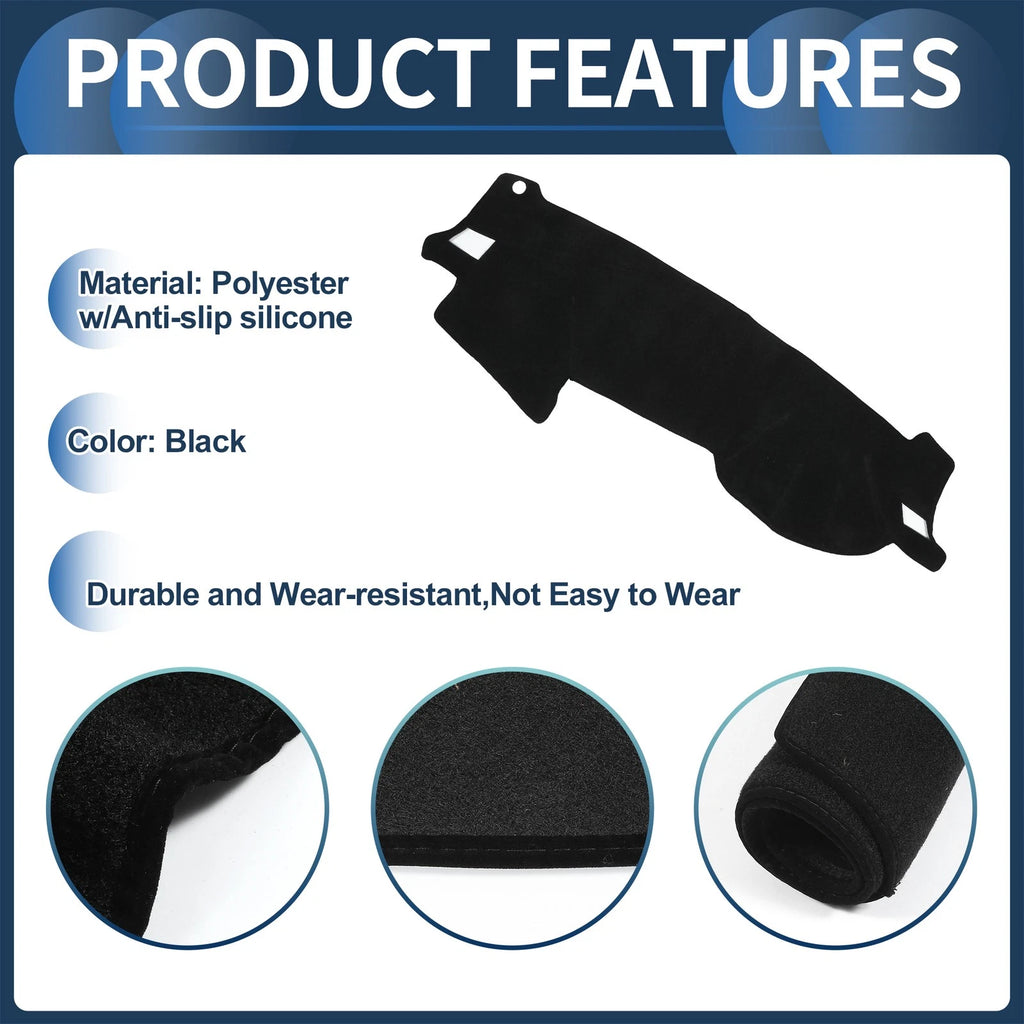 Dashboard Cover Mat for Subaru Legacy BL (2003–2009) Black