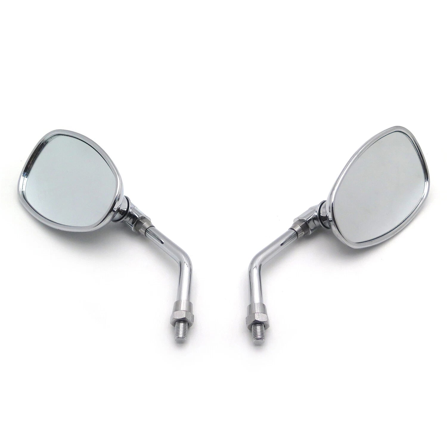 Chrome Motorcycle Racing Mirrors 10mm for Yamaha V Star 1100 (2000)