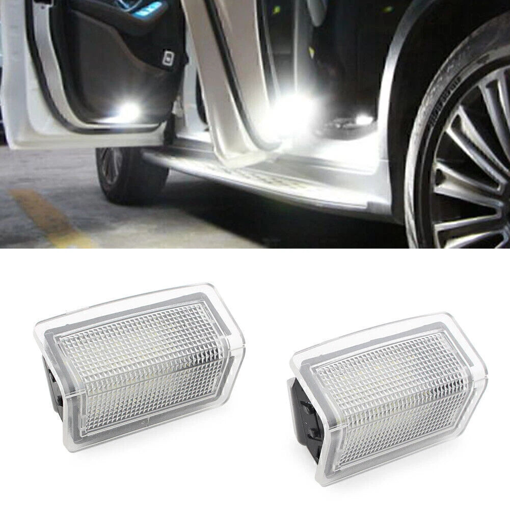 2X Car Step Courtesy Door Lights for Mercedes Benz B C E ML Class (2012–up)