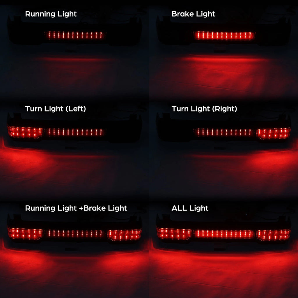 Smoke LED Tail Brake Light for Harley Touring Electra Road Glide (1997–2013)