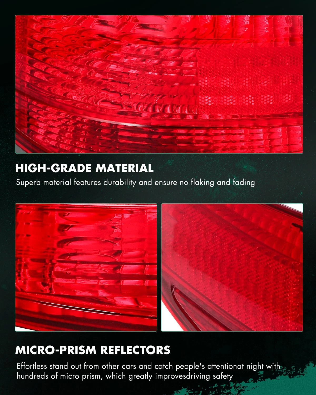 Left Driver Tail Light Assembly for Honda Accord (2003–2004)