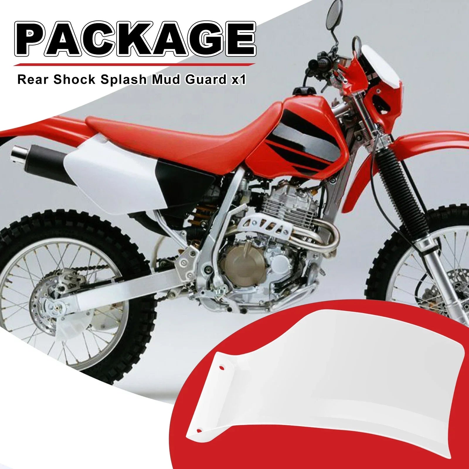 Rear Shock Splash Mud Guard for Honda XR400R (1996–2004)