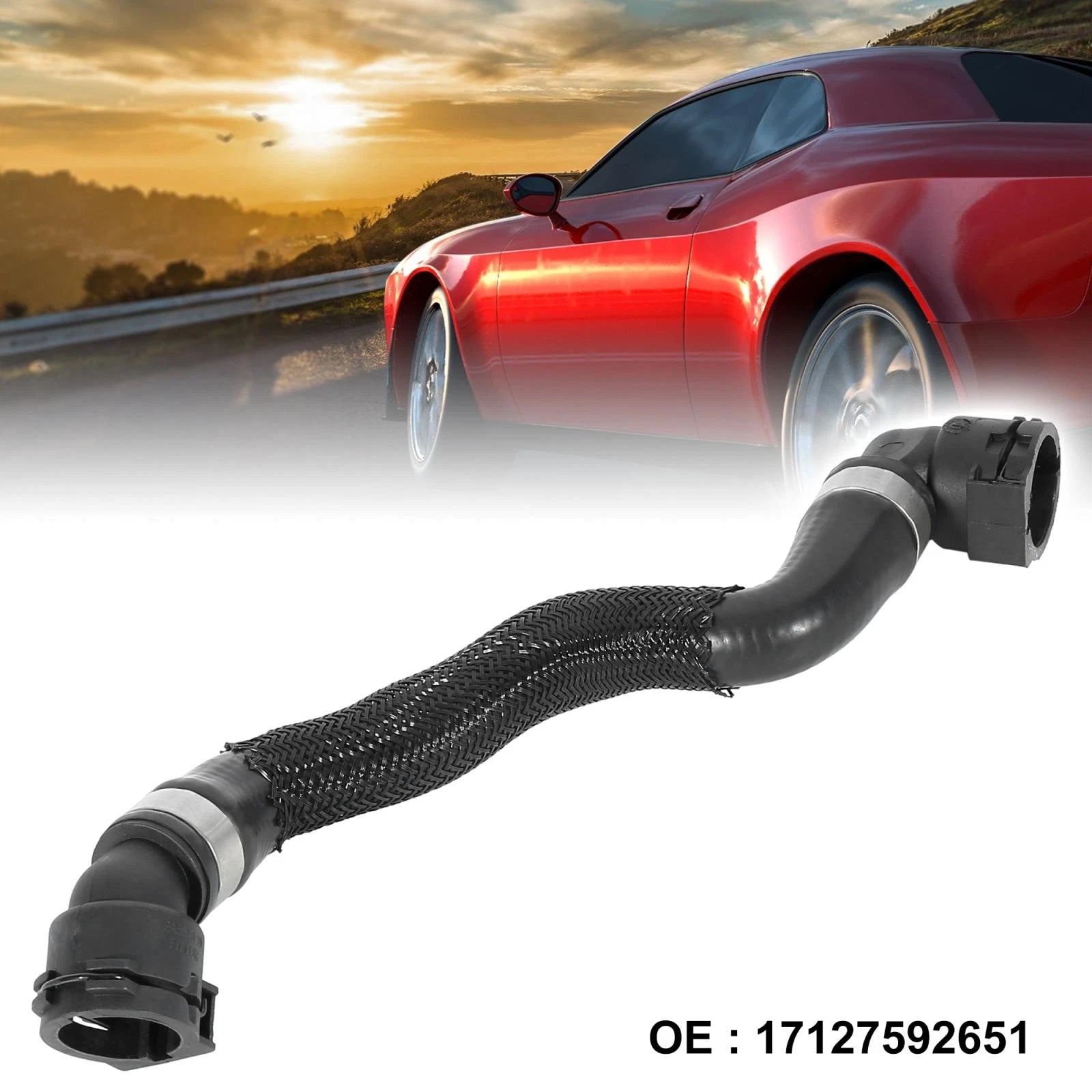 Radiator Coolant Water Hose 17127592651 for BMW 650i 550i (2006–2010)