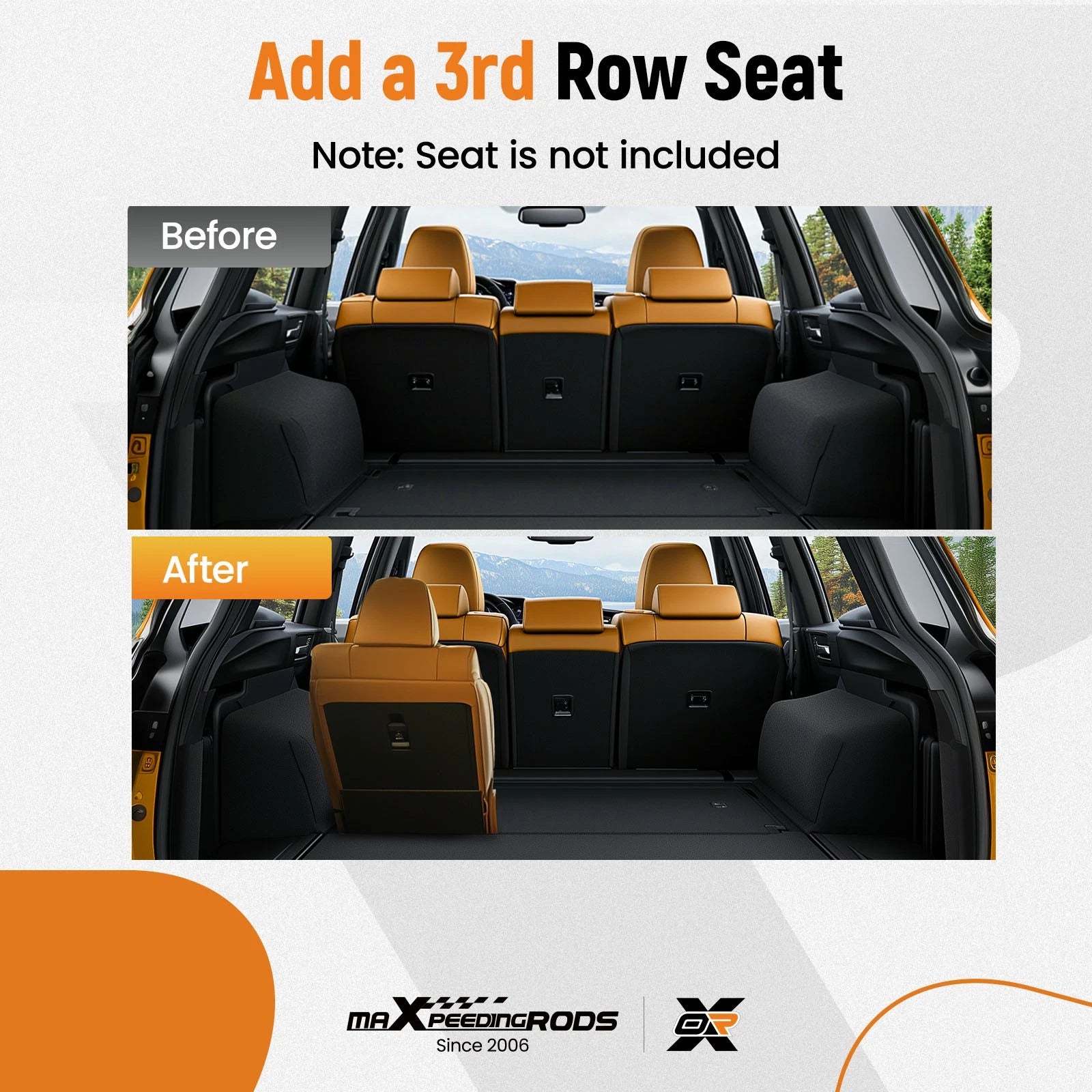 3rd Row Seat Brackets for Chevrolet Tahoe / GMC Yukon (2000–2014)