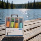Set of 4 Carp Fishing Signal Alarms with Storage Box for Lake River Bank Fishing