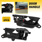 Interior Door Handle Set for Hyundai Sonata (2008–2010) Front Driver + Passenger Black