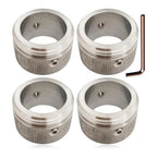 4X Stainless Steel Radiator Valve Adapter M30x1.5 for RA Type