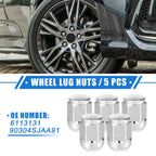5 Pcs M14 x 1.5 Wheel Lug Nuts for Honda Civic (2017–2021) No. 90304SJAA91/6113131