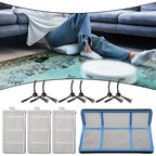 Set of 10 Side Brush Filters for ZACO Vacuum Cleaner