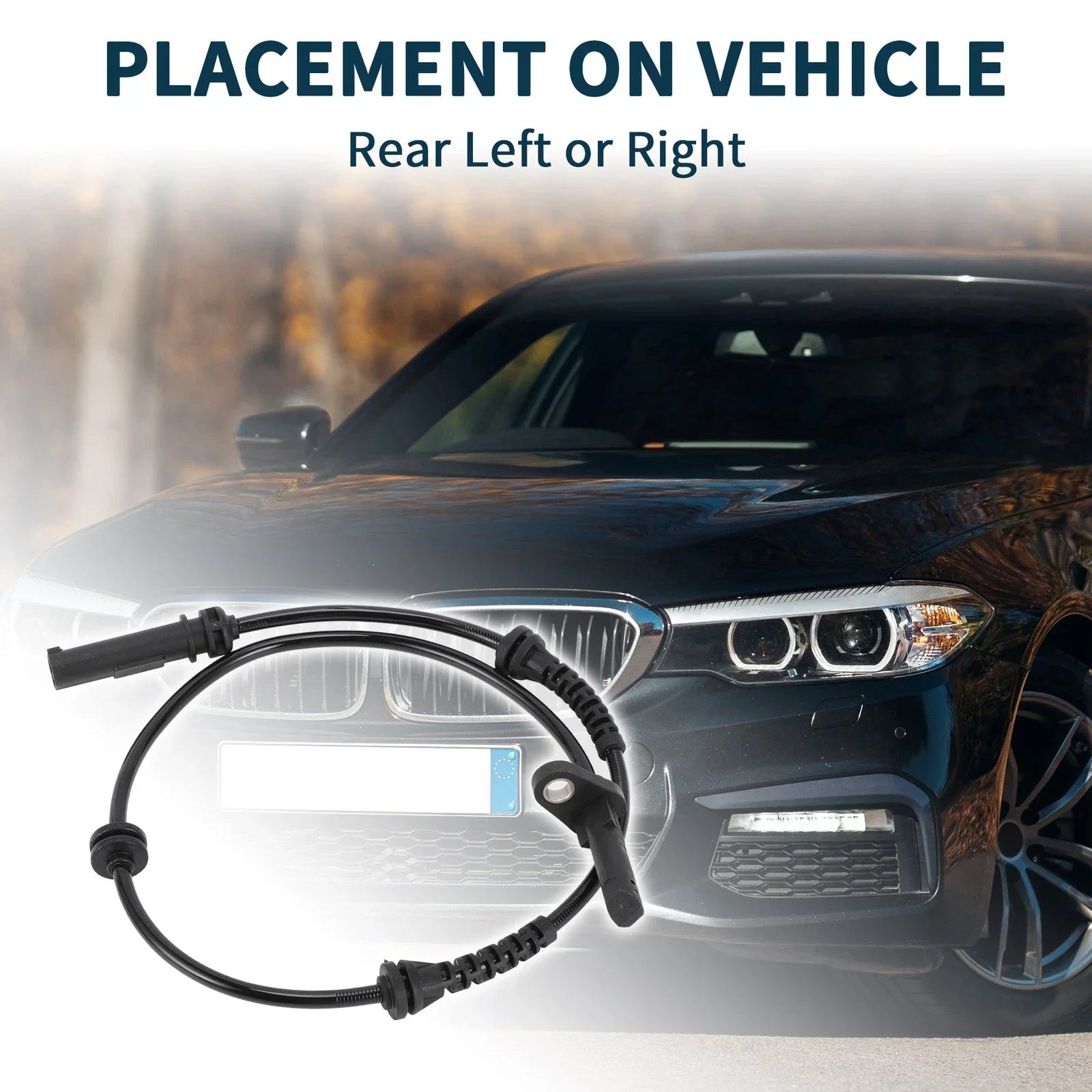 Rear Left/Right ABS Wheel Speed Sensor for BMW 528i (2011 - 2016)