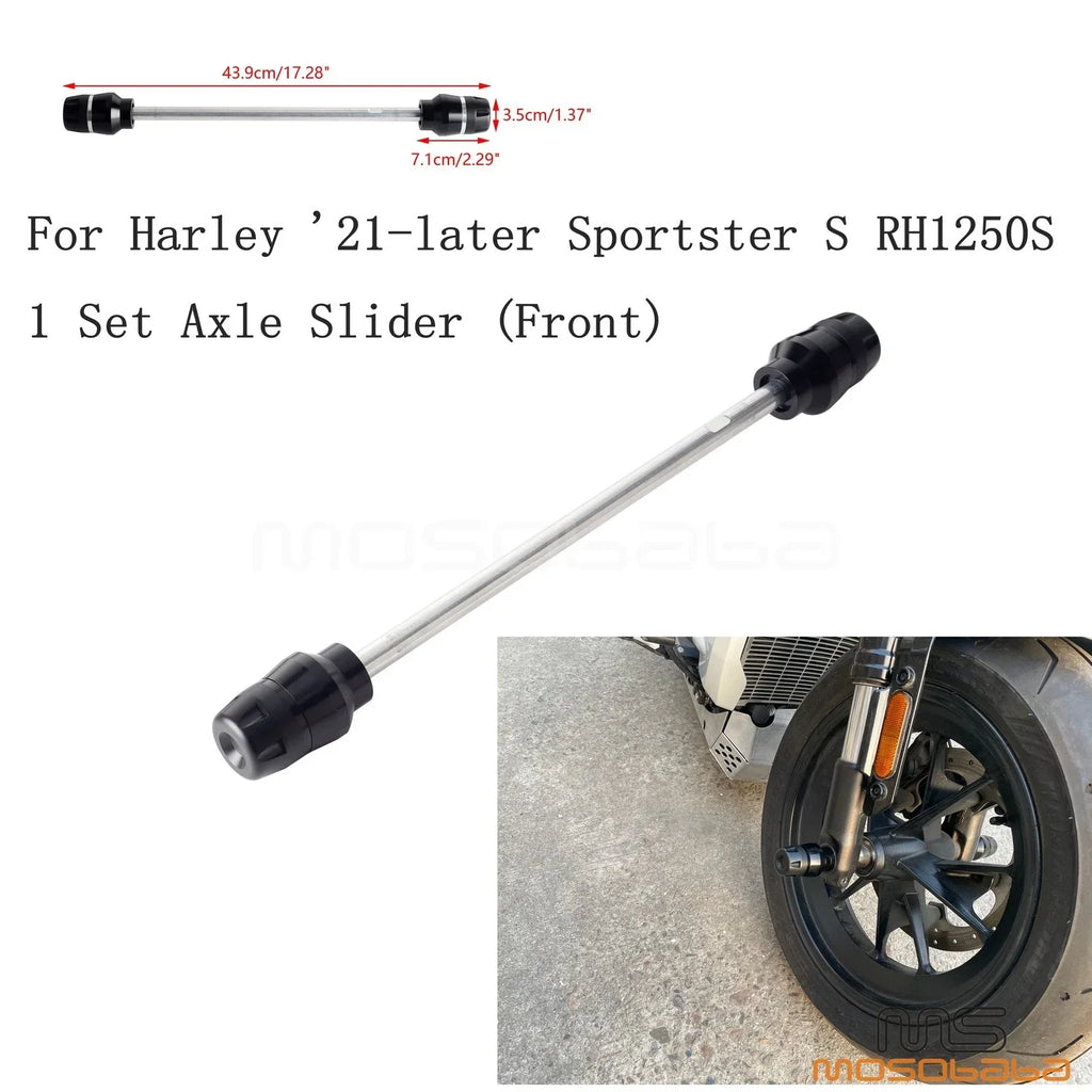 CNC Stainless Steel Fork Slider Wheel for Harley Sportster S RH1250S (2021-2023)