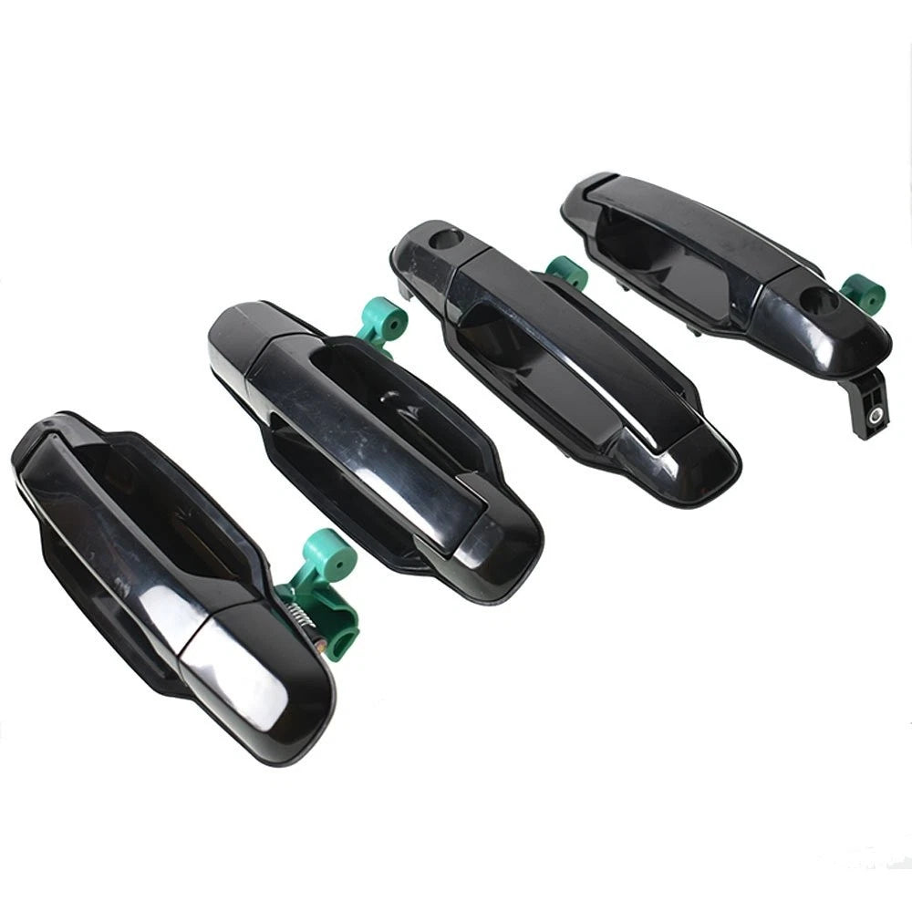 Set of 4 Black Exterior Door Handles for Kia Sorento (2003–2009)