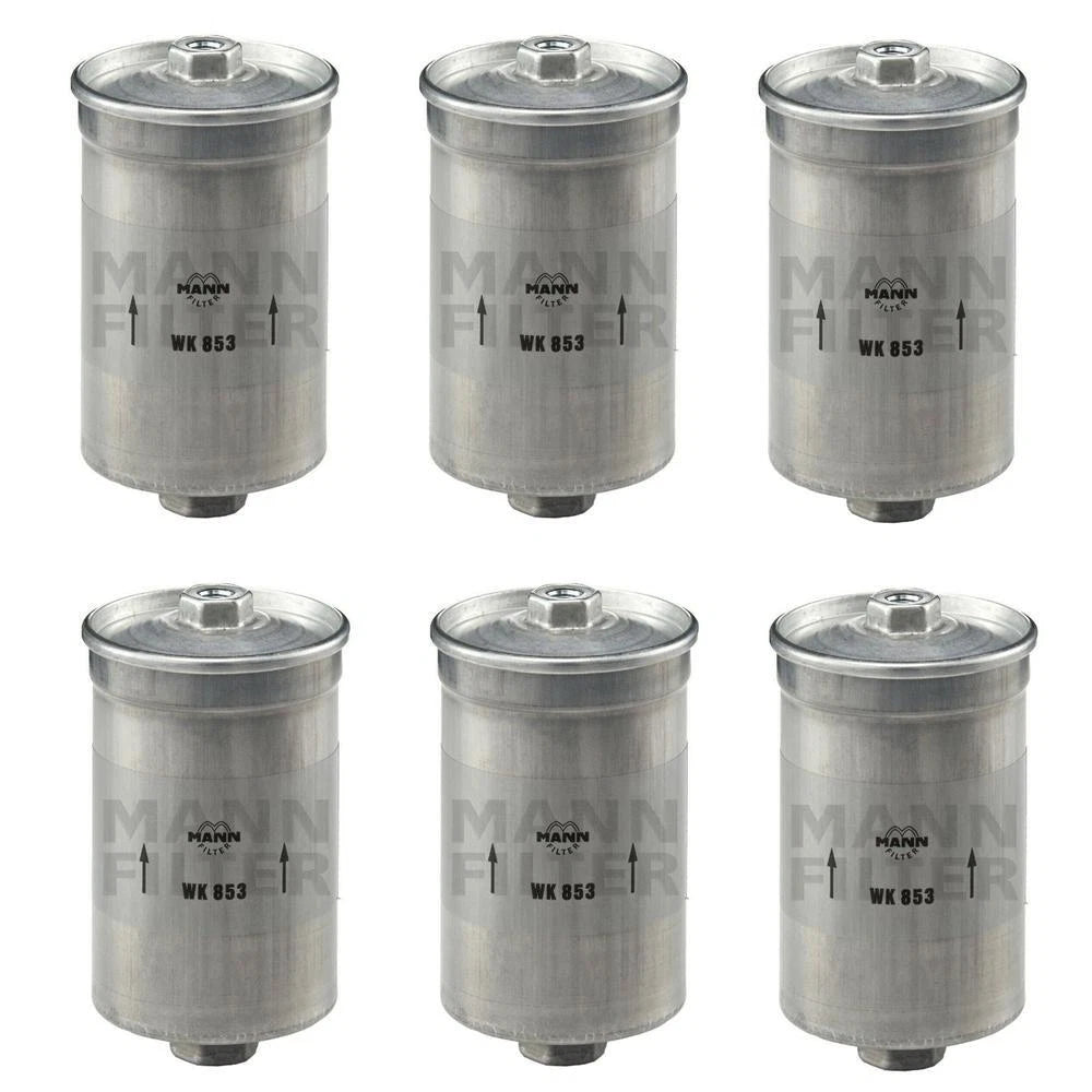 Set of 6 Fuel Filters WK 853 for Audi Bentley Ferrari Saab Volvo Volkswagen