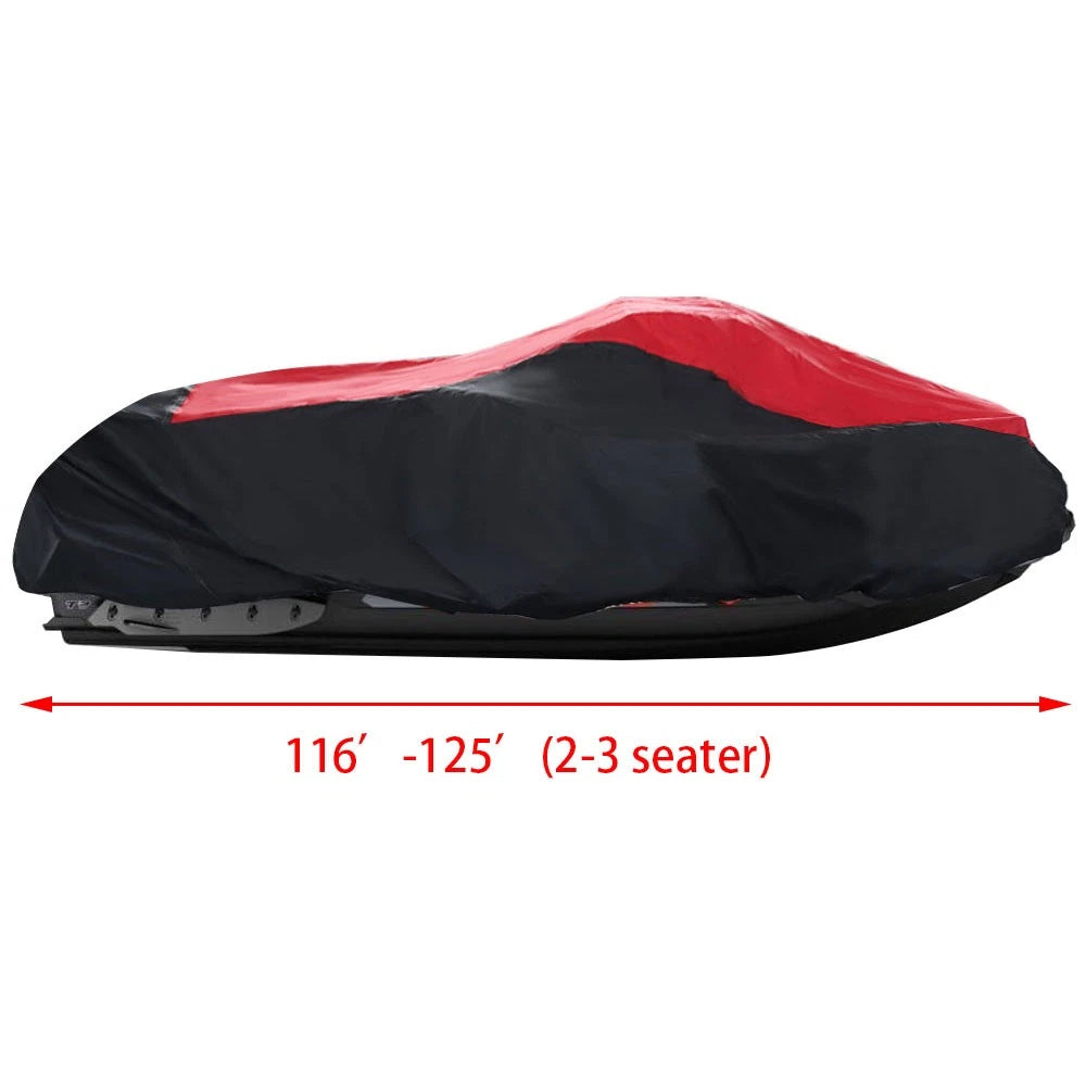 Heavy Duty Waterproof Jet Ski Cover for 116'-125' (2-3 Seater)