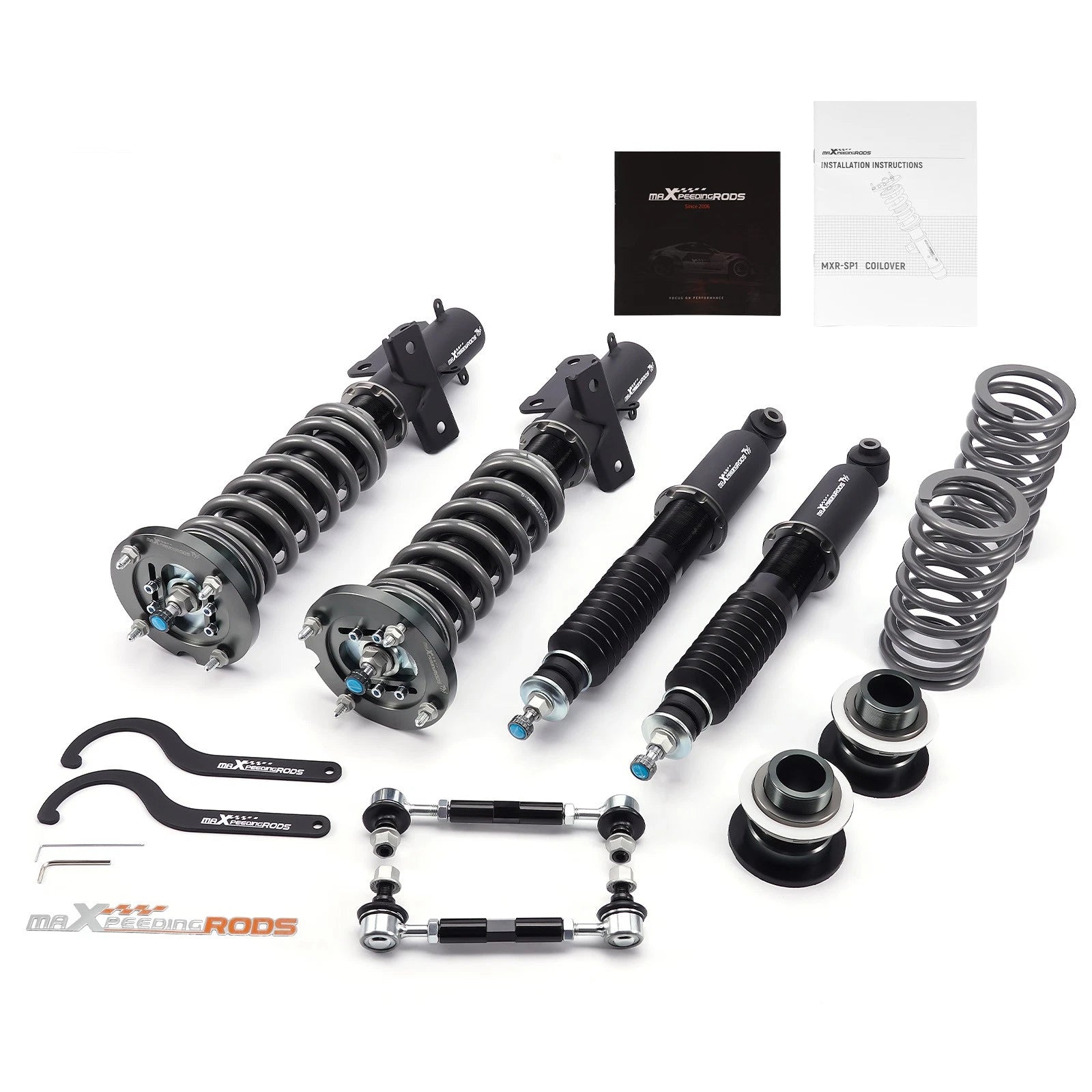 2X Adjustable Coilovers for Ford Mustang (2005–2014) Lowering Kit
