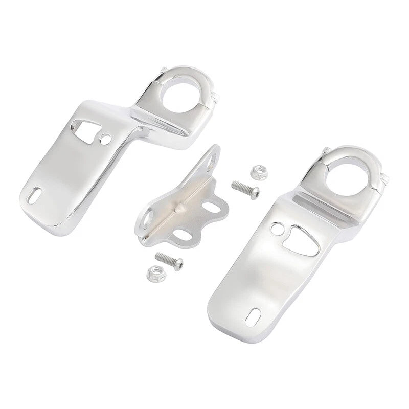 Chrome Headlight Fairing Mount Bracket for Harley Low Rider ST (2022–2025)