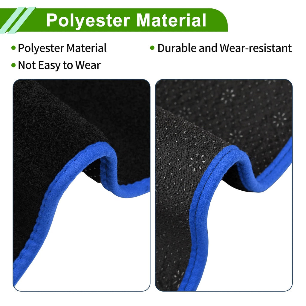 Dashboard Cover for Toyota Aqua (2012–2019) Black Blue 1 Pc