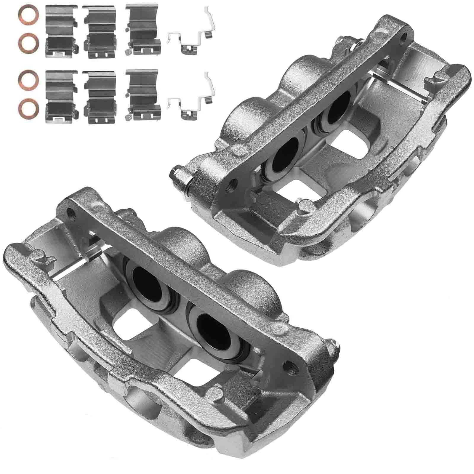 2X Front Brake Caliper with Bracket for Ford F-250 Super Duty (2013–2022)