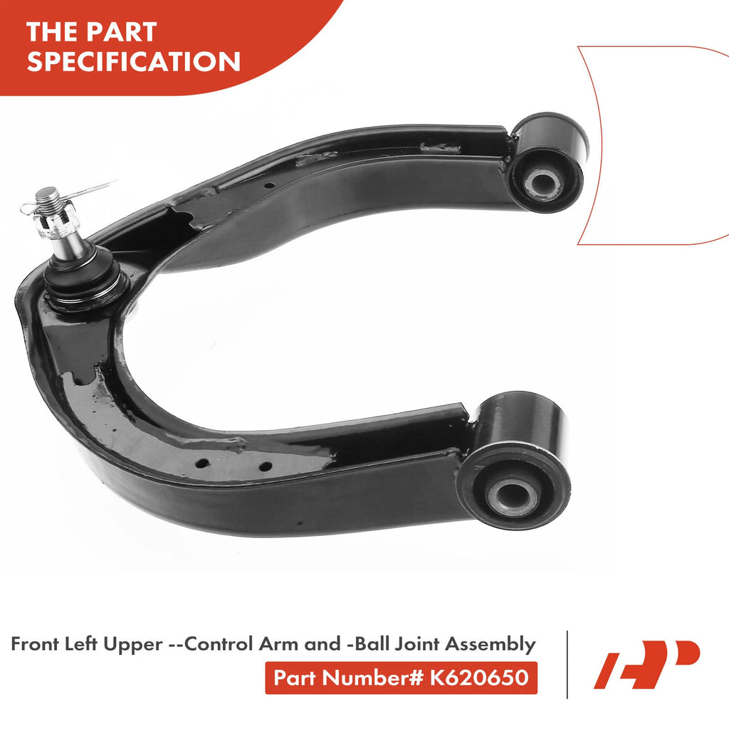 10x Front Control Arm with Ball Joint Tie Rod End for Nissan Titan Armada (2004–2023)