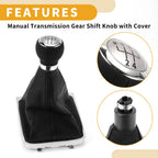 5 Speed Gear Shift Knob with Cover No. 3C0711113A for VW Passat (2006–2010)