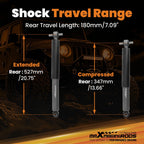 Rear Lowering Shocks for Chevrolet S10/GMC Sonoma 2WD (1982–2004)