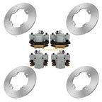 Front Rear Brake Calipers & Disc Rotors for Arctic Cat Wildcat Trail 700 (2014–2017)