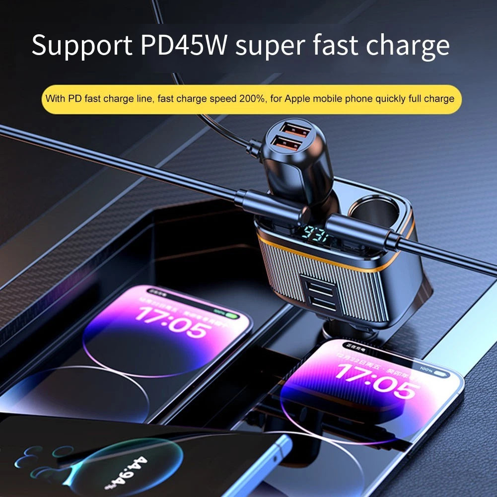 Dual Port 145W Fast Charging Adapter for Mobile Phones