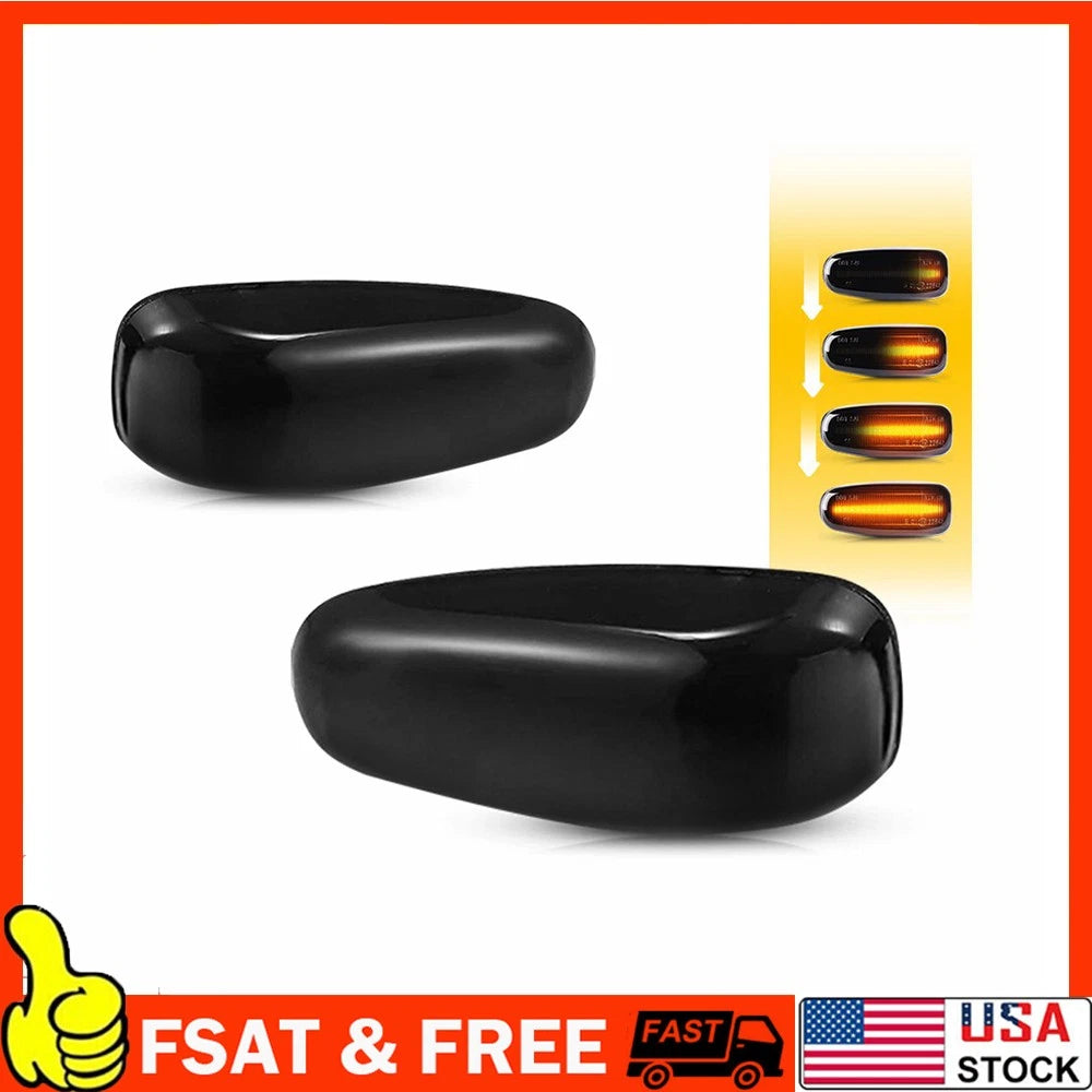 LED Turn Signal Side Marker Lights for Mercedes CLK SLK E-Class