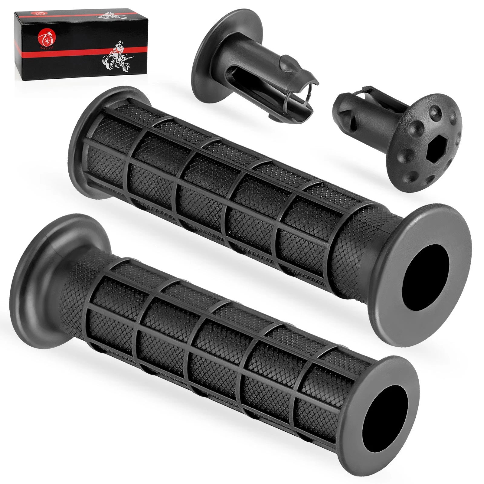2X Handlebar Grips w/Guards for Honda Rancher 420 TRX420 (2007–2024)