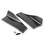 2X Universal Car Bumper Spoiler Rear Lip Side Skirt Rocker Wings 35cm Black