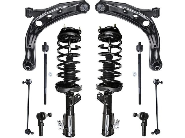 Front Strut Coil Spring Control Arm Tie Rod Kit for Mazda MPV (2001–2006) PJ979XV