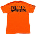 DMAX Diesel T-Shirt for DMAX (2010–2023) - Orange, Black Logo, Medium