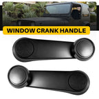 Set of 2 Window Crank Handles for Jeep Wrangler (1992–1995) Black