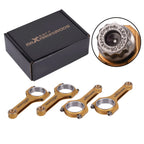 4x Titanizing Connecting Rods for Mazda 323 Miata MX5 B6 1.6 BP Engine 133mm
