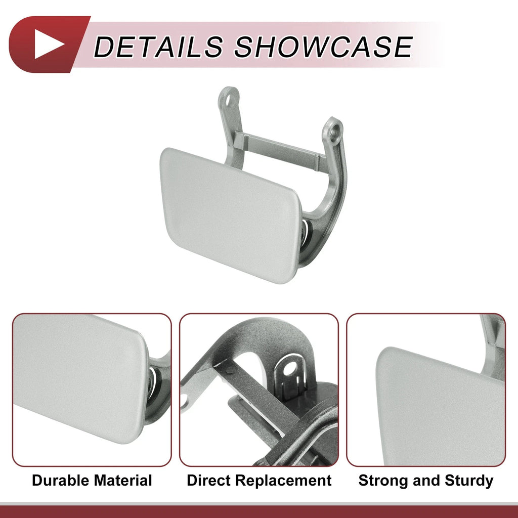 Bumper Trim Nozzle Cover No. 51117111742 for BMW 525i (2004–2005) Silver Tone
