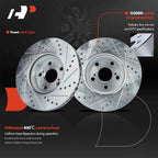 Front Drilled Rotors for Toyota Corolla 2009–2019, Matrix Pontiac Scion