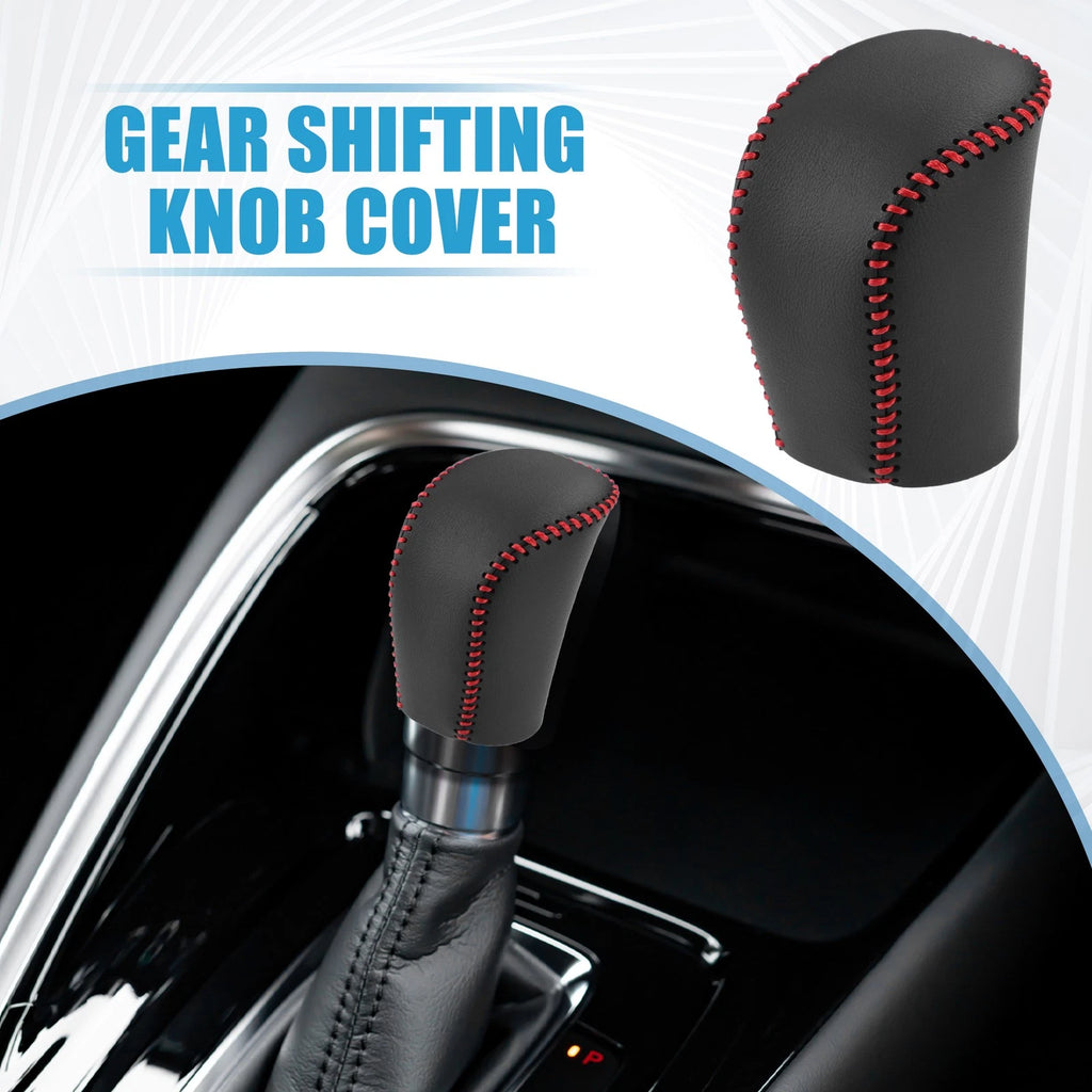 Gear Shifting Knob Cover Trim for Nissan Teana (2004–2007) Black Red