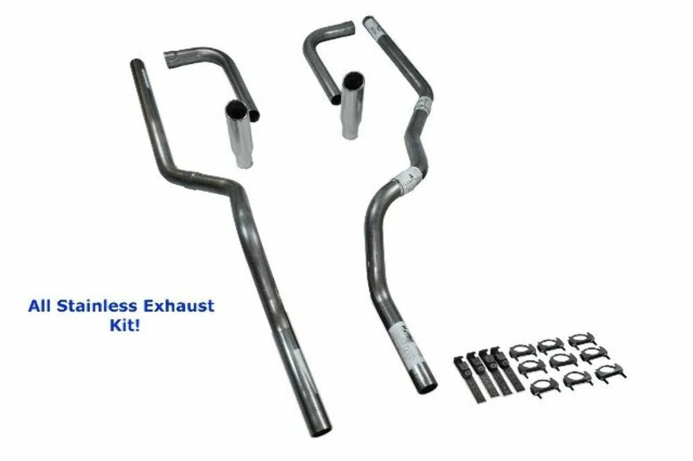 Dual Exhaust Kit for Chevy GMC 1500 (2019–2025) Rolled Side Exit